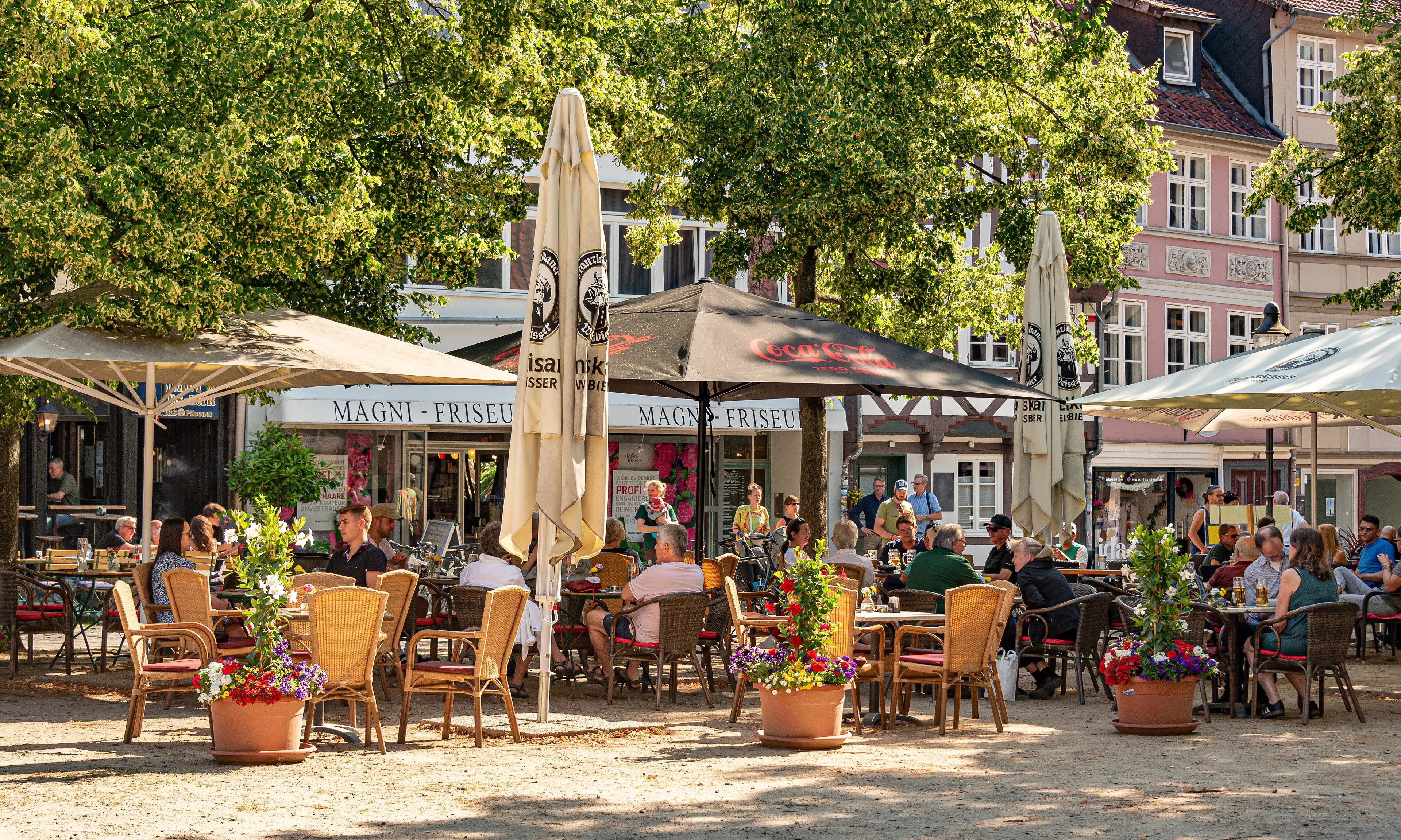 Magniviertel in Braunschweig, ältestes erhaltenes Stadtquartier mit Fachwerkhäusern